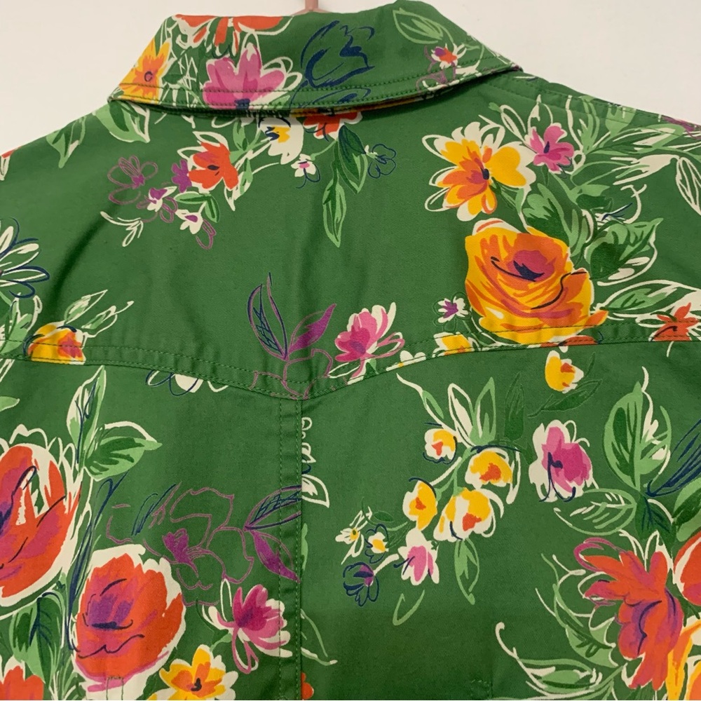Jones New York Sport floral Jean Jacket - Picture 5 of 9